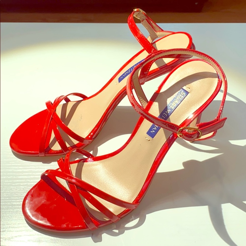 Stuart Weitzman Heeled Sandal Red